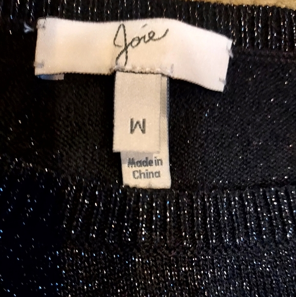 Joie Metallic Asymmetric Sweater, size M - Picture 2 of 5